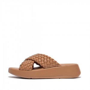 Ciabatte Fitflop F-Mode Slides Donna Marroni | IT-97813VYNK