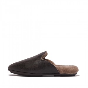 Mules Fitflop Gracie Double Faced Shearling Donna Cioccolato | IT-43590JVUI