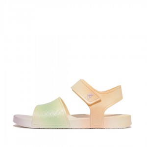 Sandali Con Cinturino Sul Retro Fitflop Iqushion Rubber Bambino Bianche | IT-35460FPLD