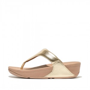 Sandali Con Puntale Fitflop Lulu Pelle Donna Oro | IT-08934MKXO