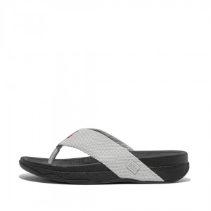 Sandali Con Puntale Fitflop Surfer Polyester Uomo Grigie | IT-78932YICG