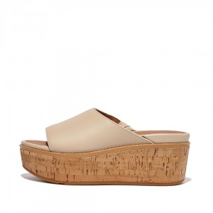 Sandali Zeppa Fitflop Eloise Cork Wrap Donna Beige Chiaro | IT-23049BXNI