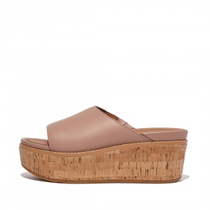 Sandali Zeppa Fitflop Eloise Cork Wrap Donna Beige | IT-20796AUOY