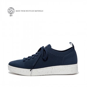 Sneakers Fitflop Rally E01 Multi Knit Donna Blu Marino | IT-92658NZSD