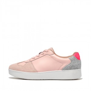 Sneakers Fitflop Rally Panel Donna Rosa Blu Chiaro Grigie | IT-68142LWOF