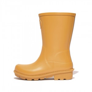 Stivali Di Gomma Fitflop Wonderwelly Natural Mix Welly Bambino Gialle | IT-70653YNDB