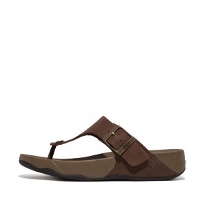 Thongs Fitflop Trakk Ii Nabuk Punta Uomo Marroni | IT-16872OWXP