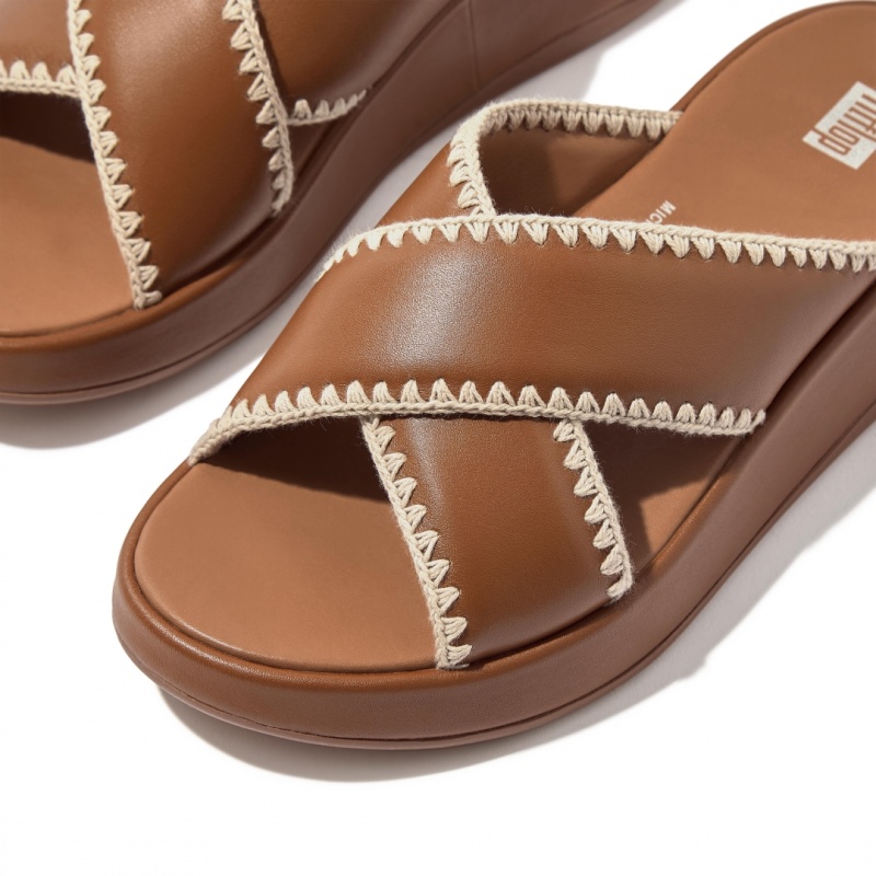 Ciabatte Fitflop F-Mode Slides Donna Marroni | IT-79638VIXB