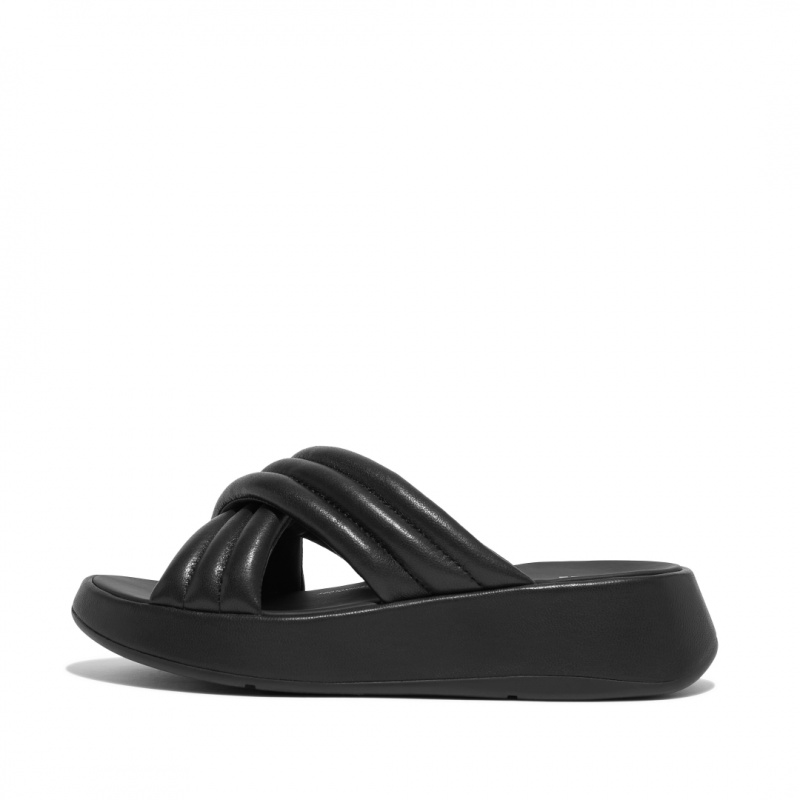 Ciabatte Fitflop F-Mode Slides Donna Nere | IT-76138PIXK