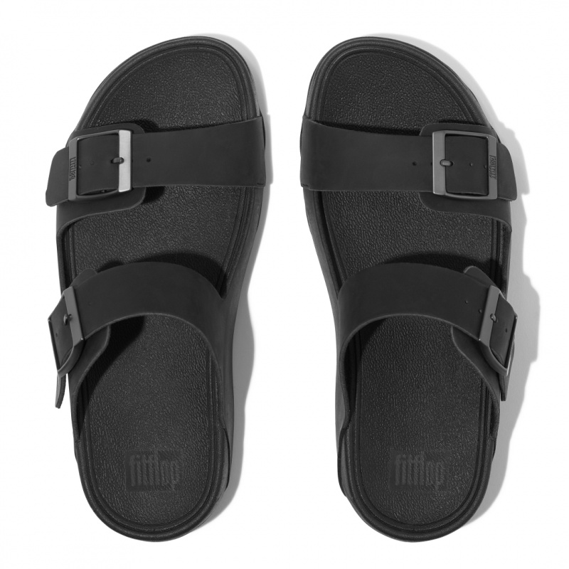 Ciabatte Fitflop Gogh Moc Nabuk Uomo Nere | IT-40836QSJV