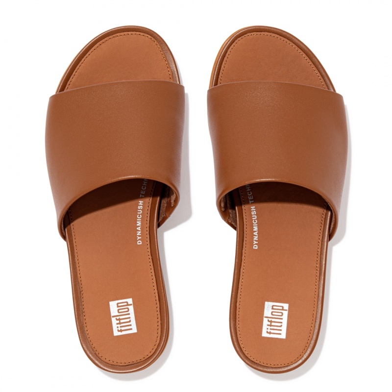 Ciabatte Fitflop Gracie Slides Donna Marroni | IT-08395JWVX