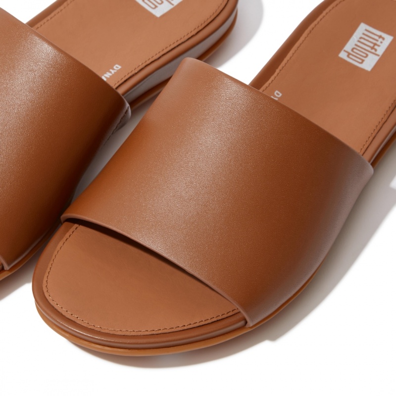 Ciabatte Fitflop Gracie Slides Donna Marroni | IT-08395JWVX