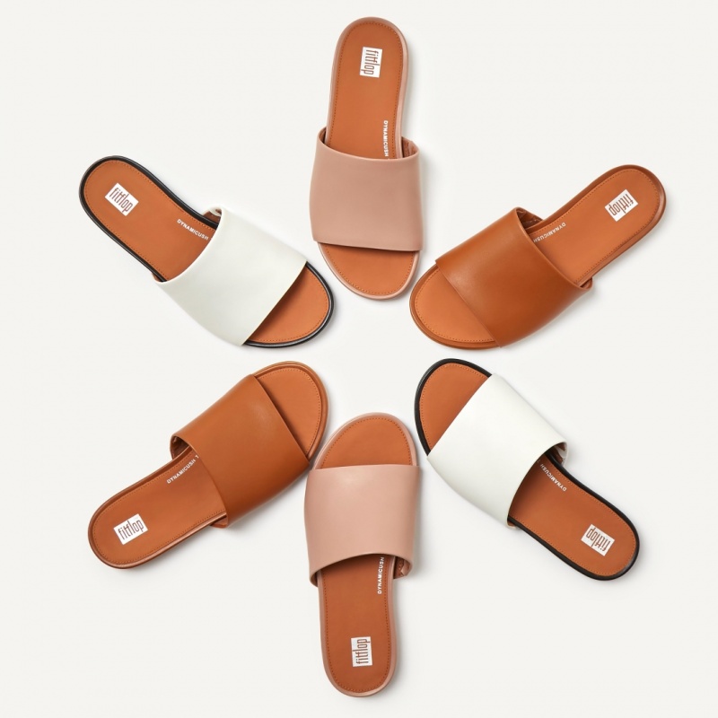 Ciabatte Fitflop Gracie Slides Donna Marroni | IT-08395JWVX