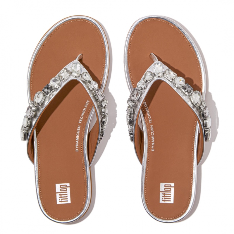 Infradito Fitflop Gracie Donna Argento | IT-38206TUZQ