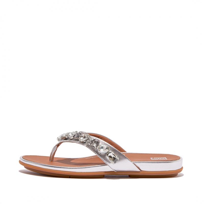 Infradito Fitflop Gracie Donna Argento | IT-38206TUZQ