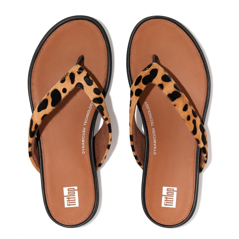 Infradito Fitflop Gracie Leopard Print Donna Leopardate | IT-93520PDEU