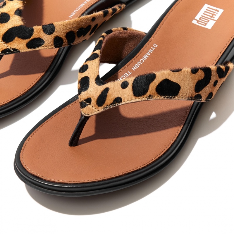 Infradito Fitflop Gracie Leopard Print Donna Leopardate | IT-93520PDEU