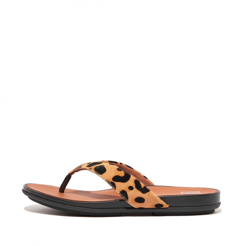 Infradito Fitflop Gracie Leopard Print Donna Leopardate | IT-93520PDEU