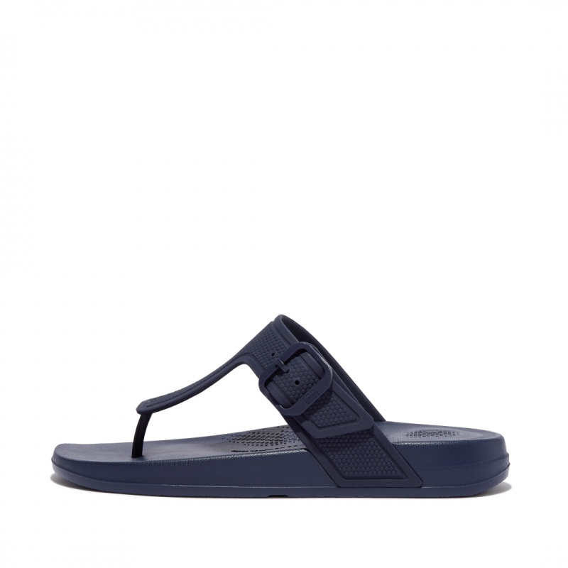 Infradito Fitflop Iqushion Adjustable Fibbia Donna Blu Marino | IT-80137MSVD