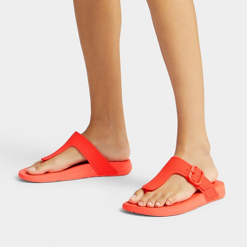 Infradito Fitflop Iqushion Adjustable Fibbia Flip Flops Donna Arancioni | IT-43180RXLZ