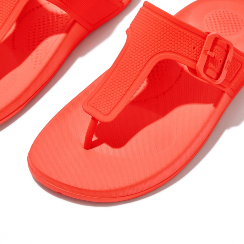 Infradito Fitflop Iqushion Adjustable Fibbia Flip Flops Donna Arancioni | IT-43180RXLZ