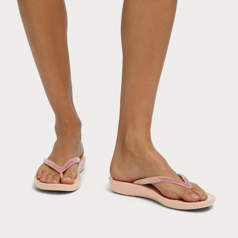 Infradito Fitflop Iqushion Ombre Glitter Donna Rosa | IT-93150CHVO