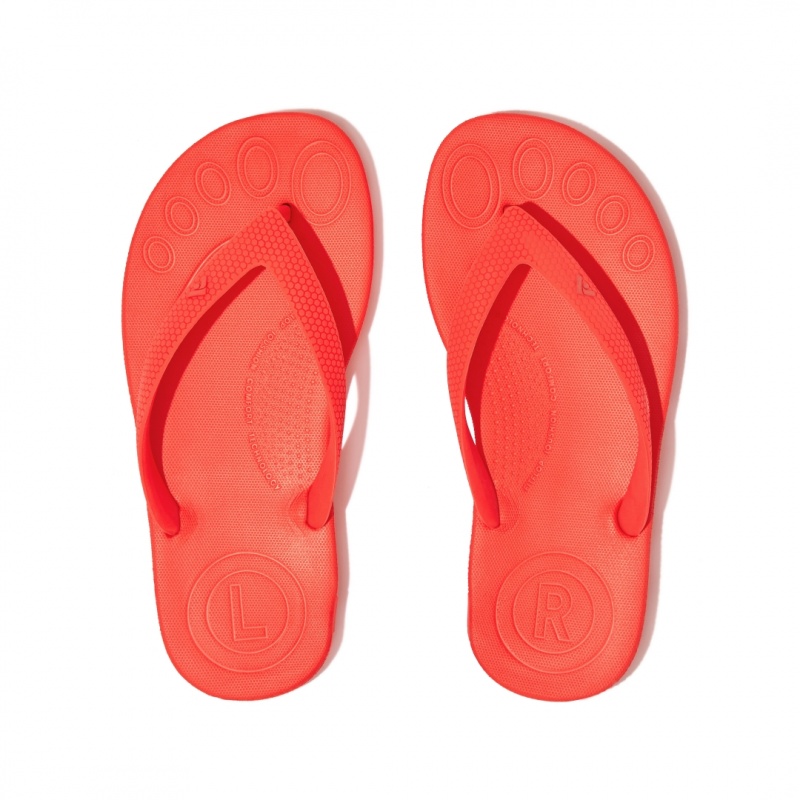 Infradito Fitflop Iqushion Rubber Bambino Rosse | IT-12063HMBD