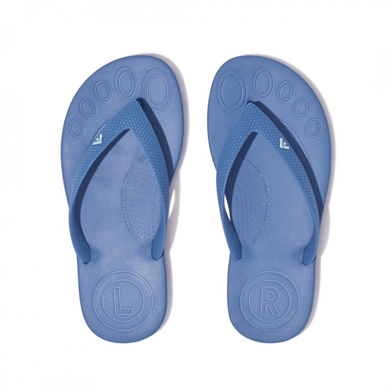 Infradito Fitflop Iqushion Rubber Bambino Blu | IT-78465WHRT