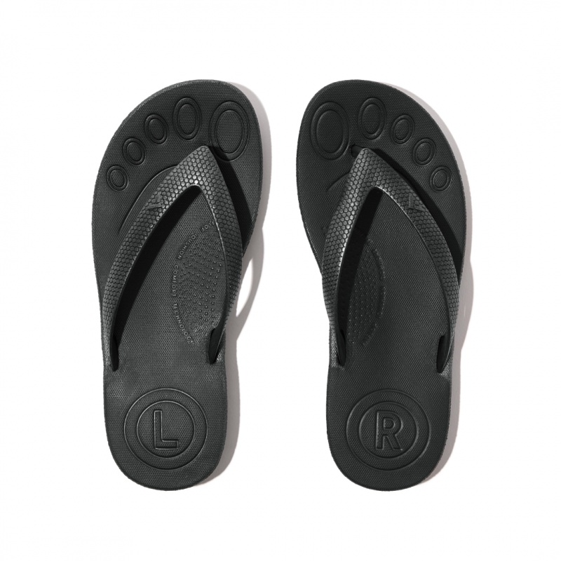 Infradito Fitflop Iqushion Rubber Bambino Nere | IT-58167DHZG