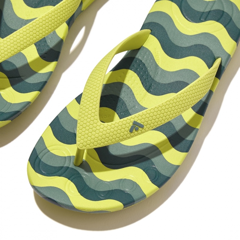 Infradito Fitflop Iqushion Rubber Tpu Bambino Verdi Chiaro | IT-34180PKZL