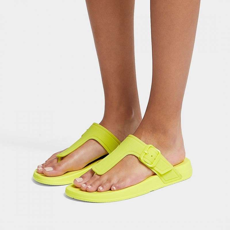 Infradito Fitflop Iqushion Rubber Tpu Flip Flops Donna Verdi Chiaro | IT-10758NHYQ