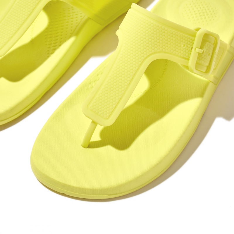 Infradito Fitflop Iqushion Rubber Tpu Flip Flops Donna Verdi Chiaro | IT-10758NHYQ