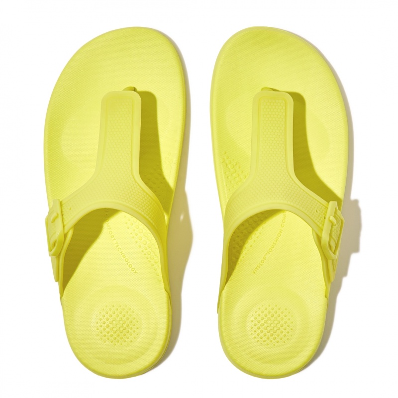 Infradito Fitflop Iqushion Rubber Tpu Flip Flops Donna Verdi Chiaro | IT-10758NHYQ