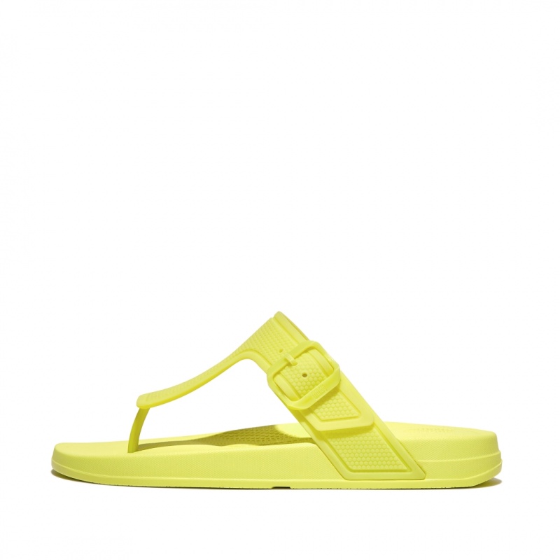 Infradito Fitflop Iqushion Rubber Tpu Flip Flops Donna Verdi Chiaro | IT-10758NHYQ