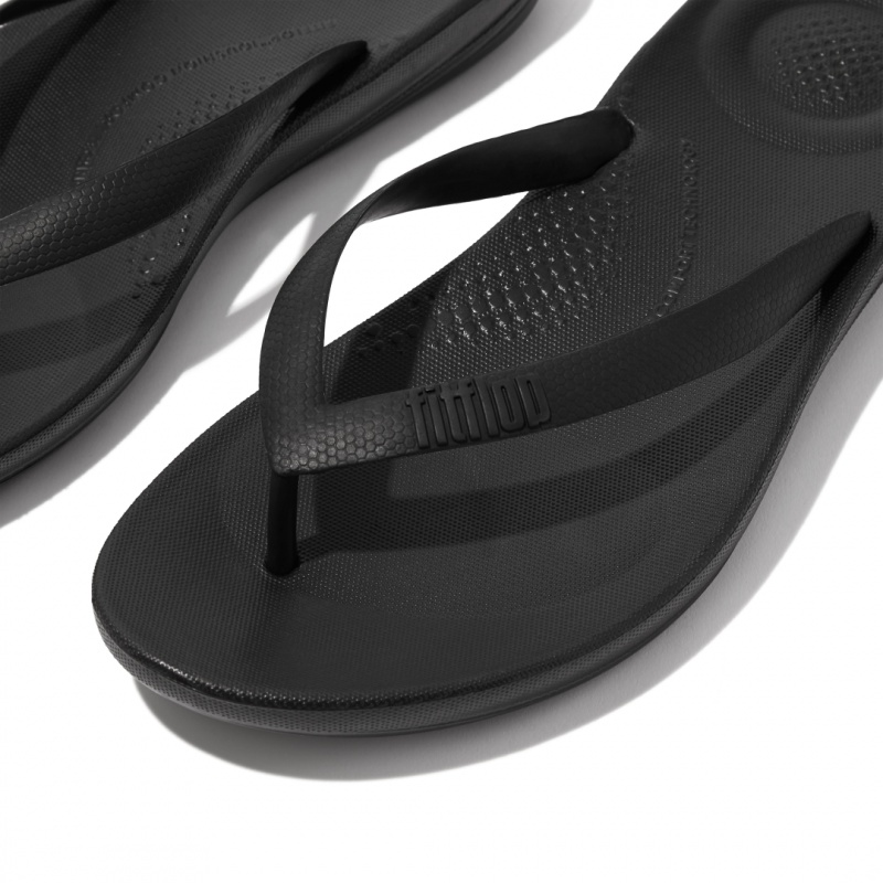 Infradito Fitflop Iqushion Rubber Uomo Nere | IT-21486MDAB