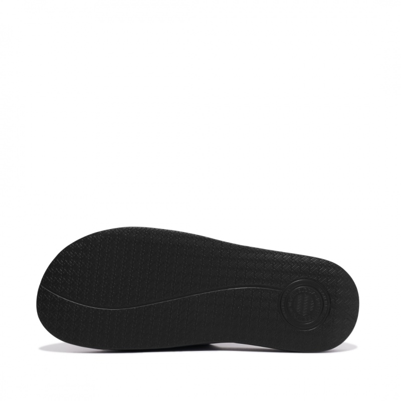 Infradito Fitflop Iqushion Rubber Uomo Nere | IT-52310ZJRD