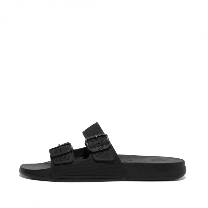 Infradito Fitflop Iqushion Rubber Uomo Nere | IT-52310ZJRD