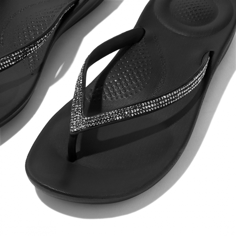 Infradito Fitflop Iqushion Sparkle Donna Nere | IT-94183UBAY