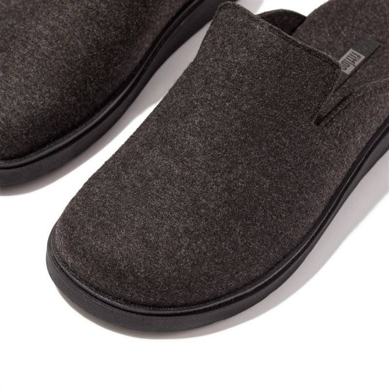 Mules Fitflop Gen-Ff Felt Polyester Uomo Nere | IT-31758CXQJ