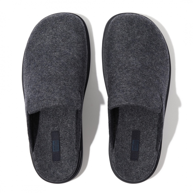 Mules Fitflop Gen-Ff Felt Polyester Uomo Blu Marino | IT-72836UYPI