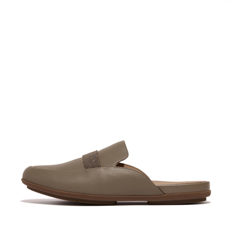 Mules Fitflop Gracie Microfibre Donna Beige | IT-80952VCNH