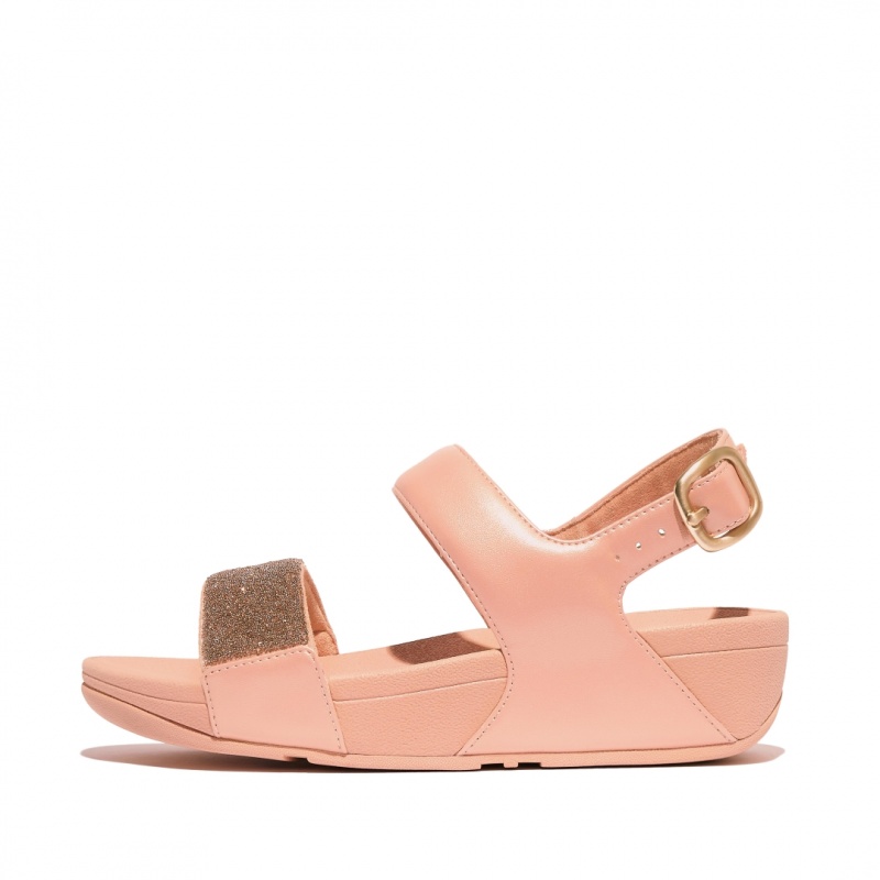 Sandali Con Cinturino Sul Retro Fitflop Lulu Microfibre Faux Pelle (Pu) Donna Rosa | IT-51209KQWE