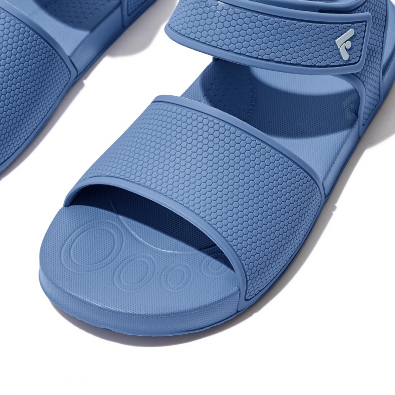 Sandali Con Cinturino Sul Retro Fitflop Iqushion Rubber Bambino Blu | IT-69531PGXO