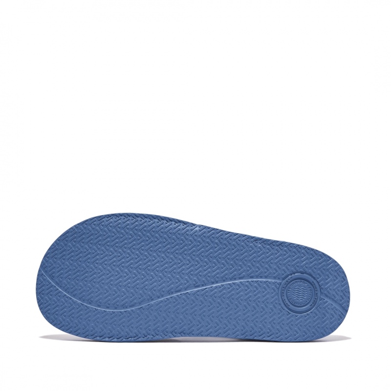 Sandali Con Cinturino Sul Retro Fitflop Iqushion Rubber Bambino Blu | IT-69531PGXO