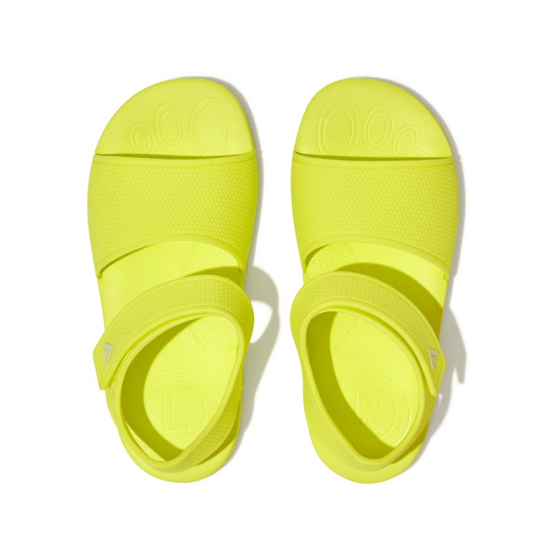 Sandali Con Cinturino Sul Retro Fitflop Iqushion Rubber Bambino Gialle | IT-41980HAJW