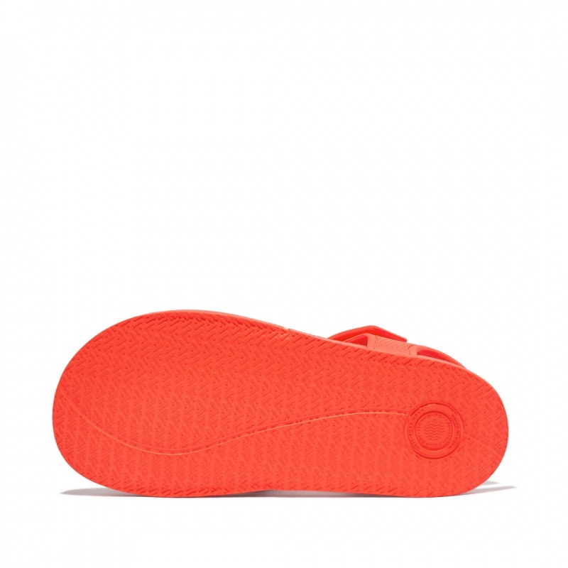 Sandali Con Cinturino Sul Retro Fitflop Iqushion Rubber Bambino Rosse | IT-26510QCPH