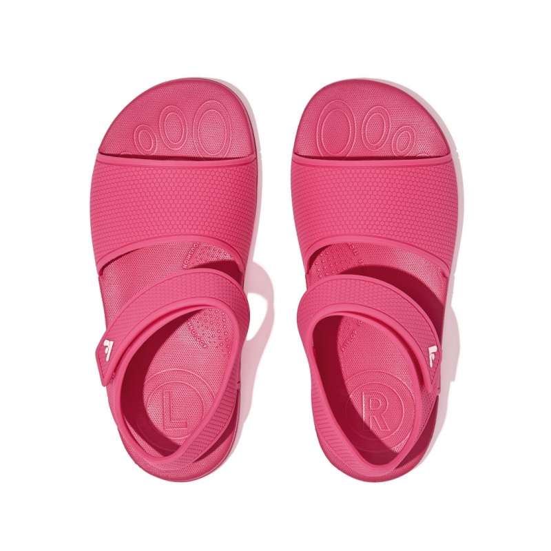 Sandali Con Cinturino Sul Retro Fitflop Iqushion Rubber Bambino Rosse | IT-91328NIFR