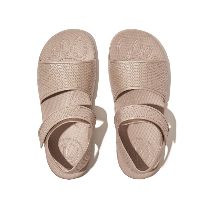 Sandali Con Cinturino Sul Retro Fitflop Iqushion Rubber Bambino Oro | IT-46890ANPD