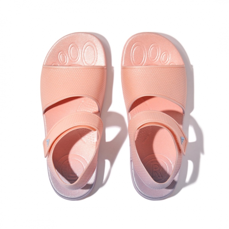 Sandali Con Cinturino Sul Retro Fitflop Iqushion Rubber Bambino Rosa | IT-85304YACZ