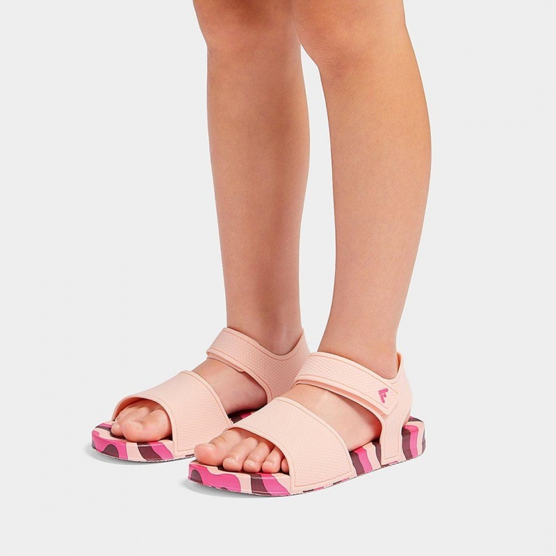 Sandali Con Cinturino Sul Retro Fitflop Iqushion Rubber Tpu Bambino Rosse | IT-58341FQXZ